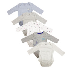 Fox & Bunny Baby Bodysuit Multi 5pcs pack L-62B